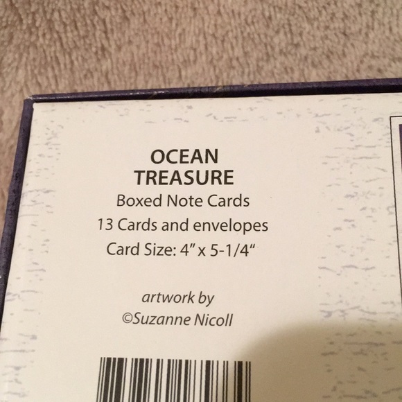 Ocean Treasure Boxed Note Card Set of 13 NWT Lang - Picture 2 of 10